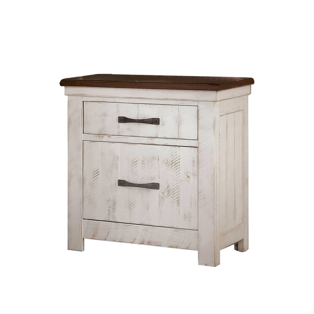 3 Drawers Nightstand with USB Chargers