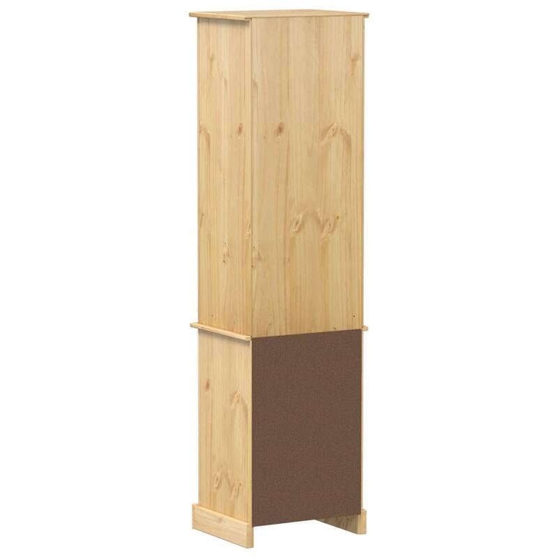 vidaXL Bathroom Cabinet Honey wood - 15.7 x 19.7 x 72.8 in