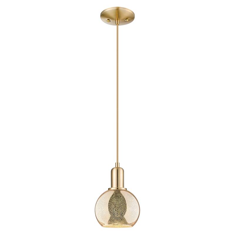 Innovations Lighting Endless Possibilities Arcadia - Athens - 1 Light 8" Cord Hung Mini Pendant - Mercury/Champagne Bronze