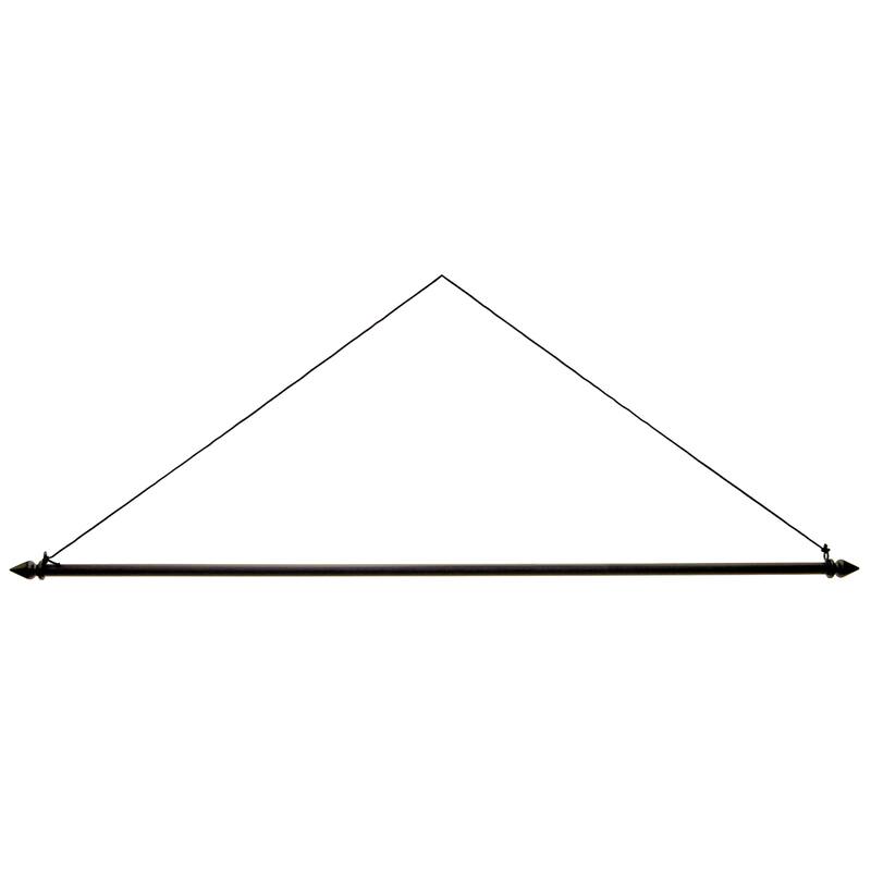 Metal Dowel Garden Flag Hanger