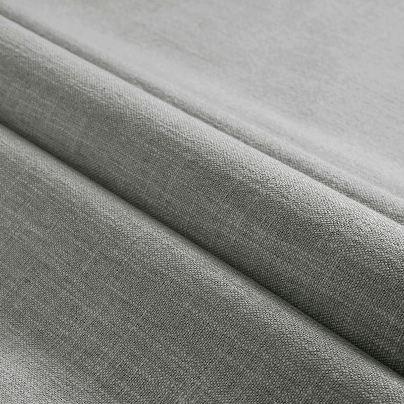 Exclusive Fabrics Basic Faux Linen Curtain Pair - 2 Panels - Light Filtering Window Curtains