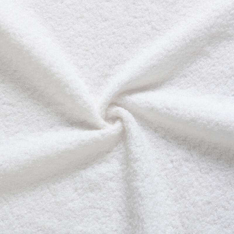 Elegant White Fabric Upholstered Bed With Nice Wood Grain Textured Solid Wood Base Frame,White,King