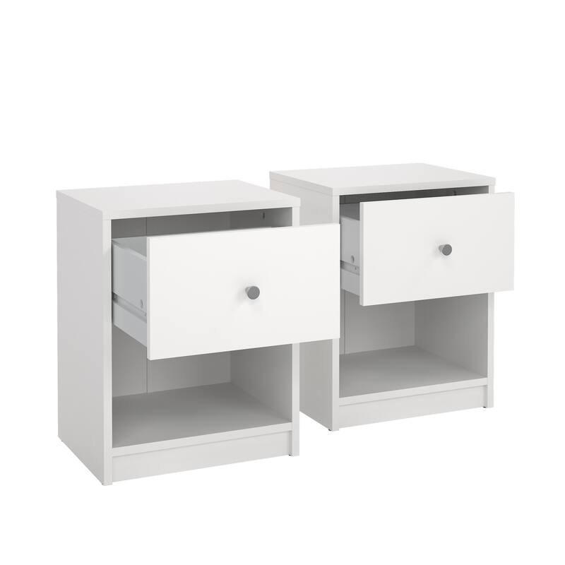Porch & Den Portland 1 Drawer Nightstand - Set of 2