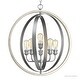 preview thumbnail 7 of 5, Luxury Vintage Pendant Light, 30.75"H x 28"W, with Modern Farmhouse Style, Galvanized Steel Finish by Urban Ambiance
