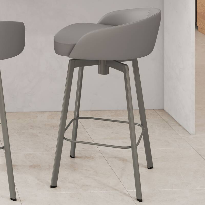 Amisco Cruz Swivel Counter and Bar Stool