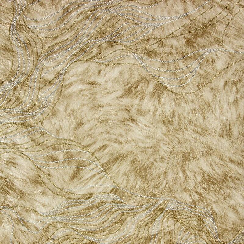 Brewster Abruzzo Beige Wolf Wave Wallpaper - 21in x 396in x 0.025in