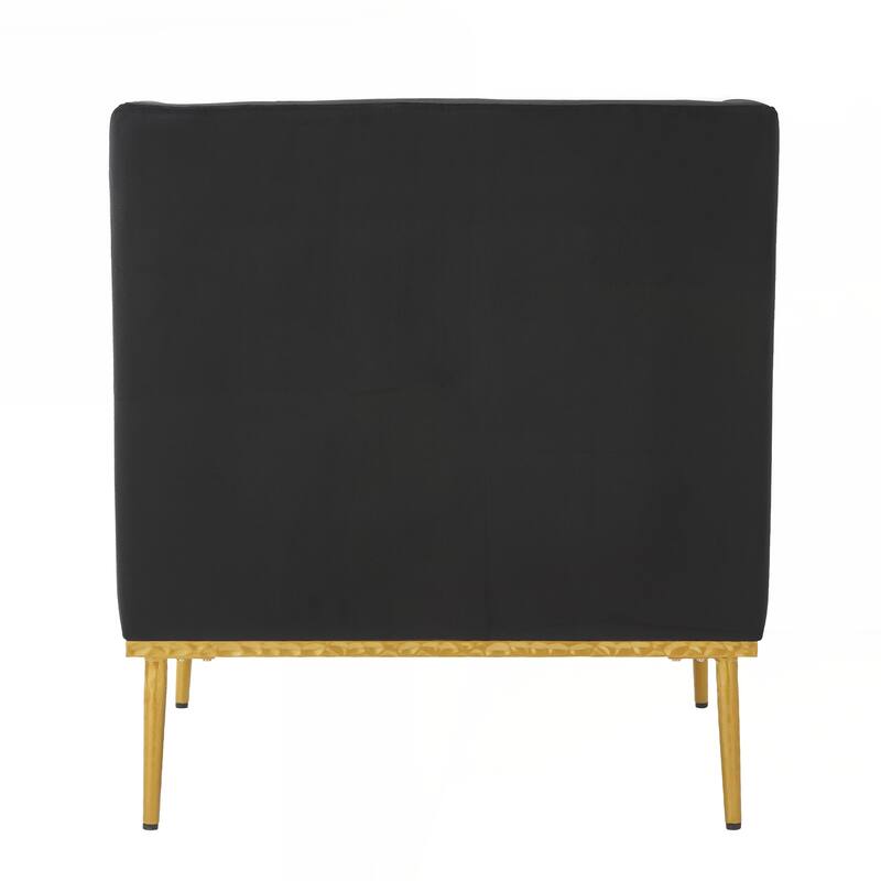 Modern Armchair Velvet Accent Chair Reading Chair Single Sofa Chair for Living Room