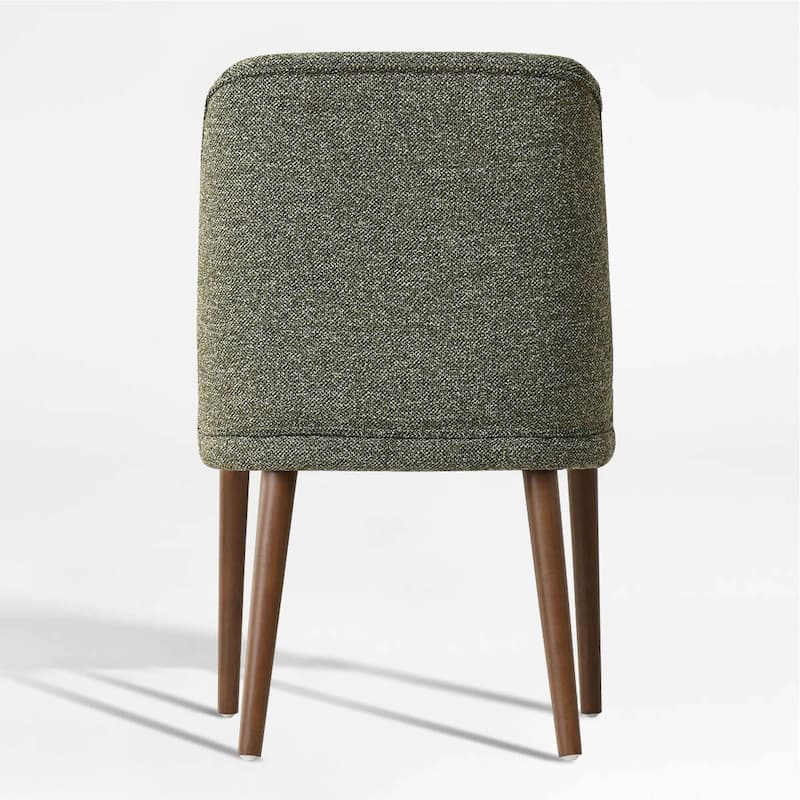 19.5" Seat Height Upholstered Solid Wood Full Back Dining Side Chair