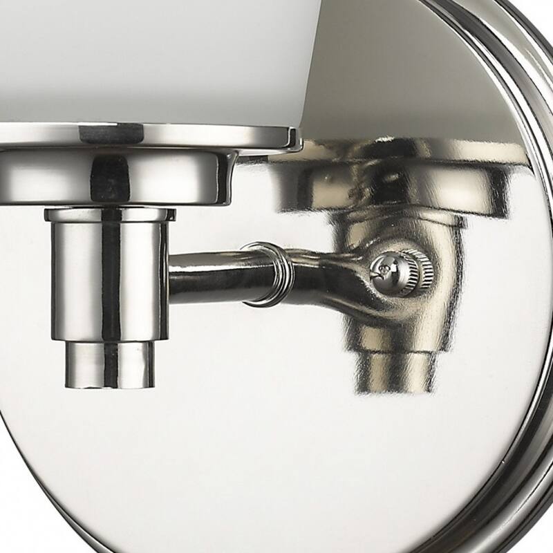 Wall Sconce with Frosted Glass Shade for Bedroom and Living Room - 6.50” x 6.25” x 10”