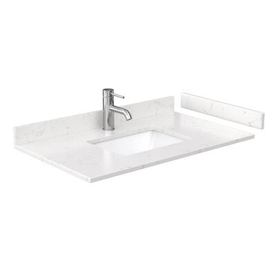 Wyndham Collection 36" Single Vanity Top with Undermount Rectangular