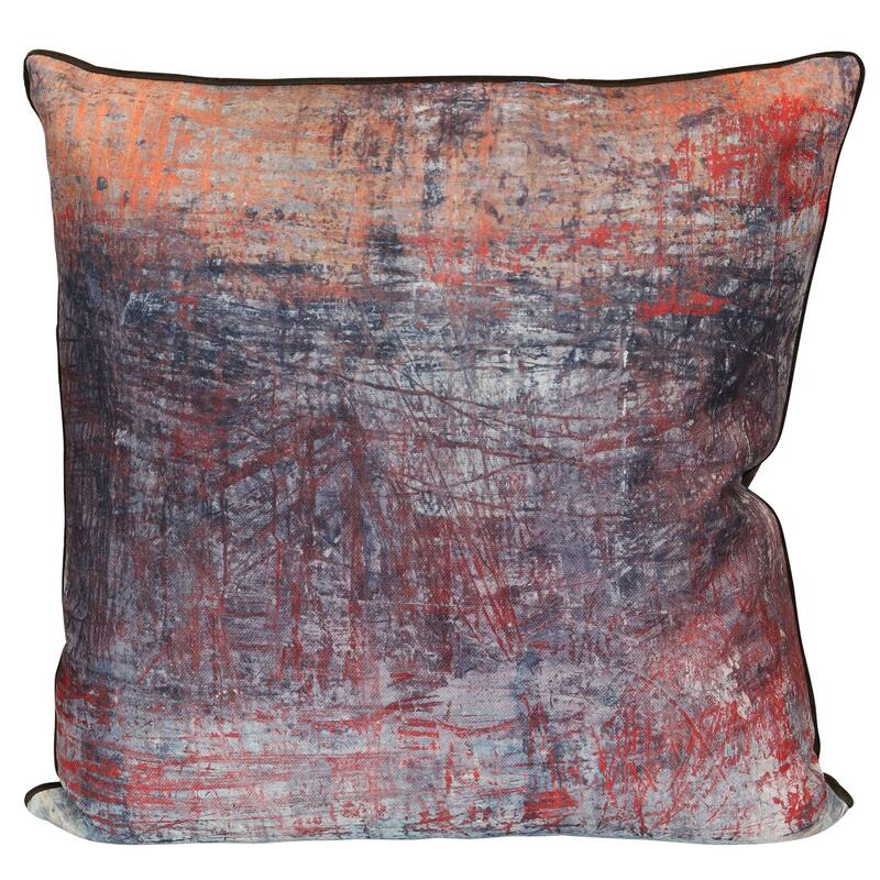 StyleCraft Rust Patina Abstract Pillow - Multicolor - 24" x 24"