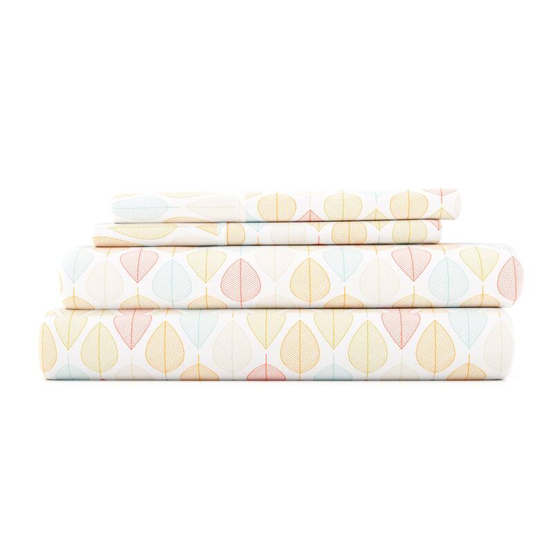Becky Cameron Double Brushed Patterned 4 Piece Sheet Sets