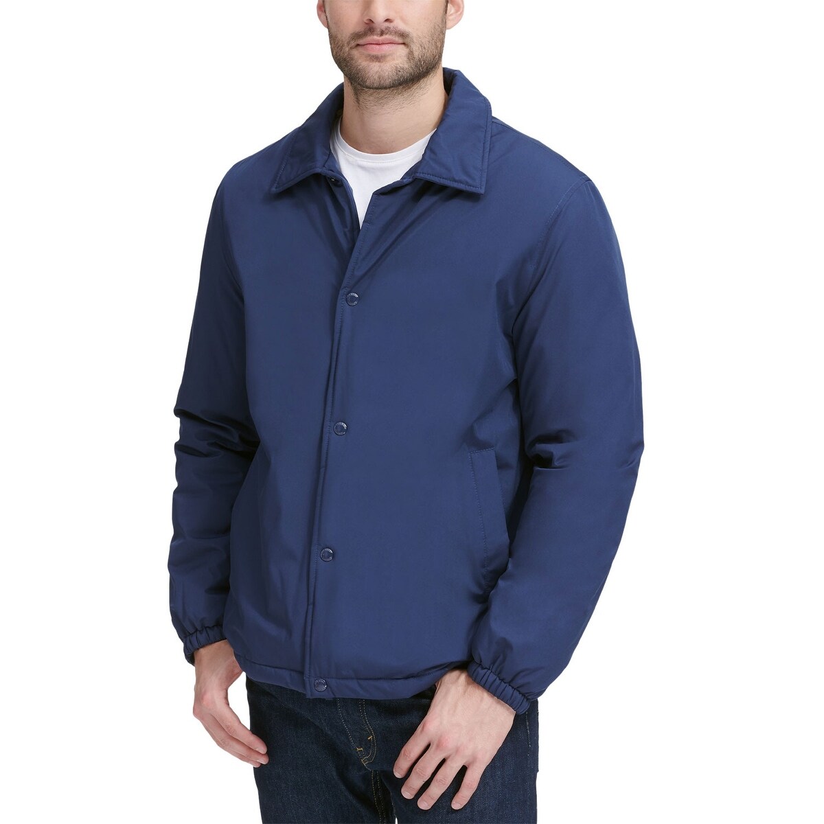 Shop Cole Haan Mens Coaches With Sherpa Fleece Lining Jacket