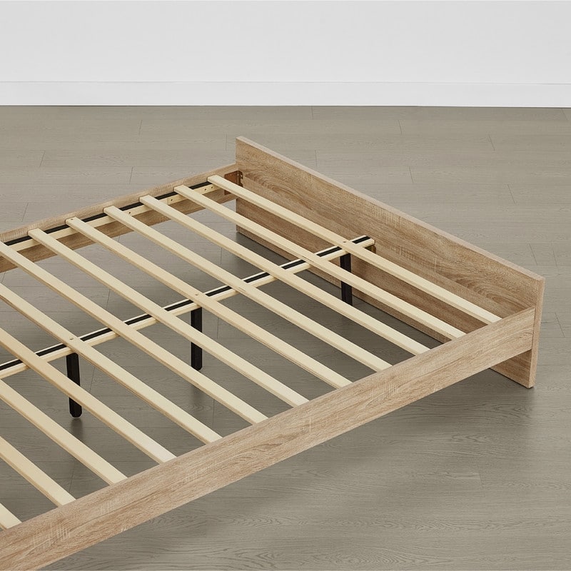 Spruce & Spring Scout 3-Piece Solid Wood Bed Set with Platform Bed Frame and 2 Nightstands