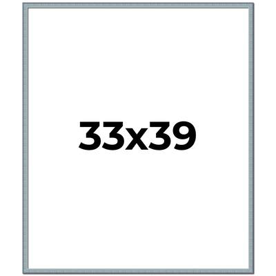 33x39 Frame Rustic Sky Blue Solid Wood Picture Frame | 0.75 Inch