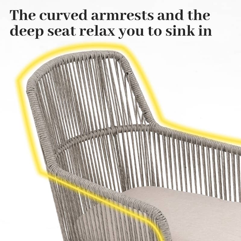 Outdoor Patio Dining Sets with PE Wicker Chairs and Extendable Aluminum Dining Table for 8 Persons