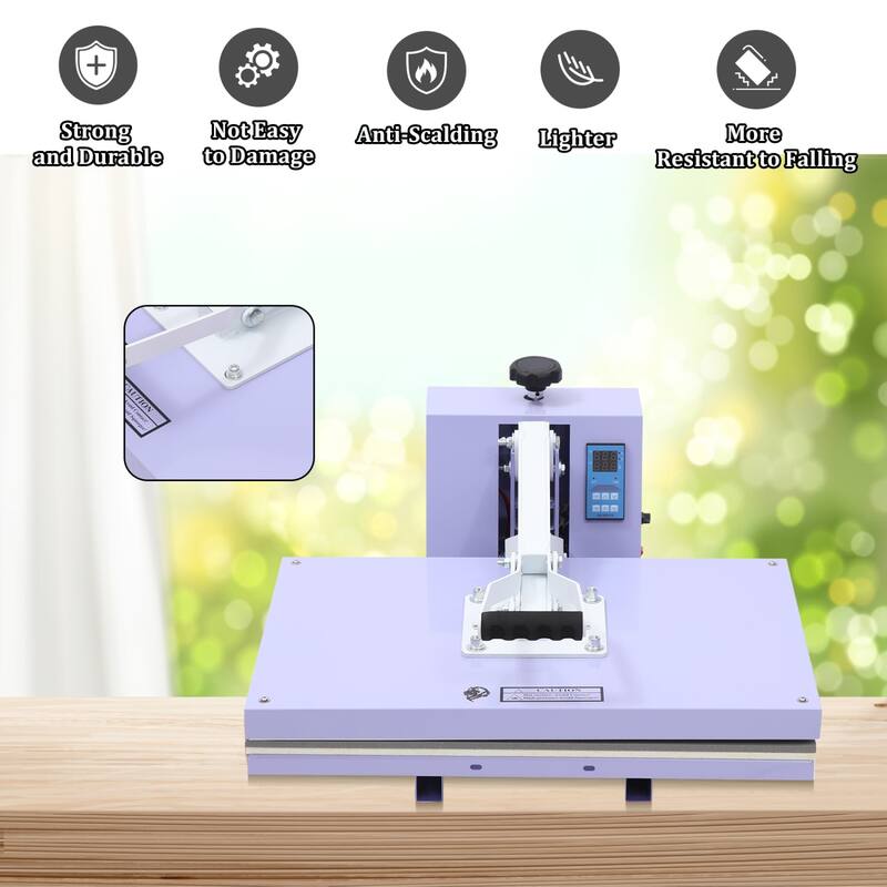 16 x 24 inches Heat Press Machine, Large Operating Panel T-Shirts Heat Press, Fast Heating, Digital Sublimation Printer