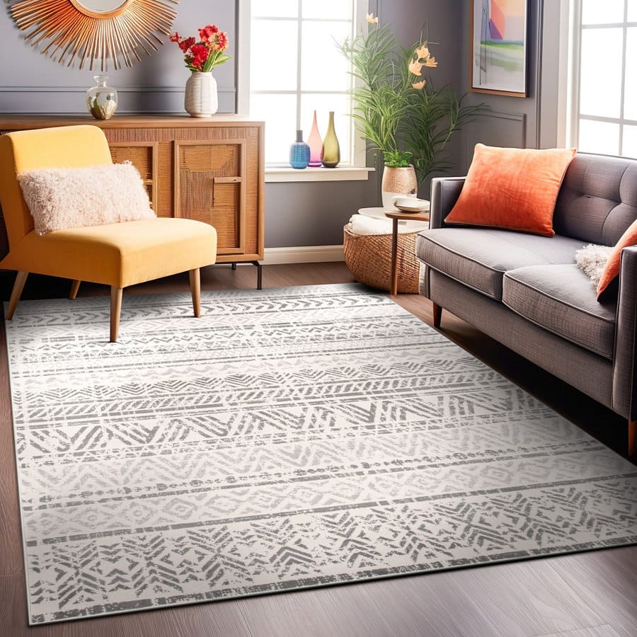 The Curated Nomad Midtown Geometric Distressed Bohemian Rug
