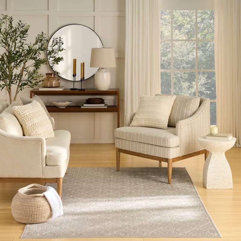 Nourison Washable Charm Indoor only Floral Area Rug