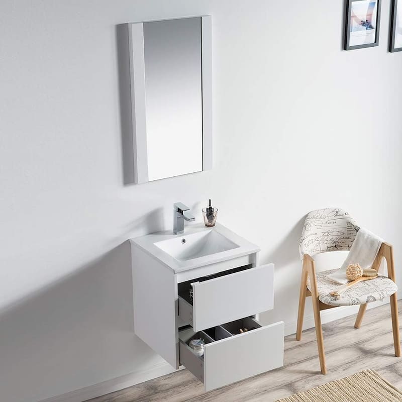 Blossom Valencia Floating Bathroom Vanity with Ceramic Sink