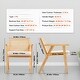 preview thumbnail 8 of 9, Mid-Century PE Rattan Accent Chair Solid Wood Frame - 25.20" x 26.38" x 30.31"