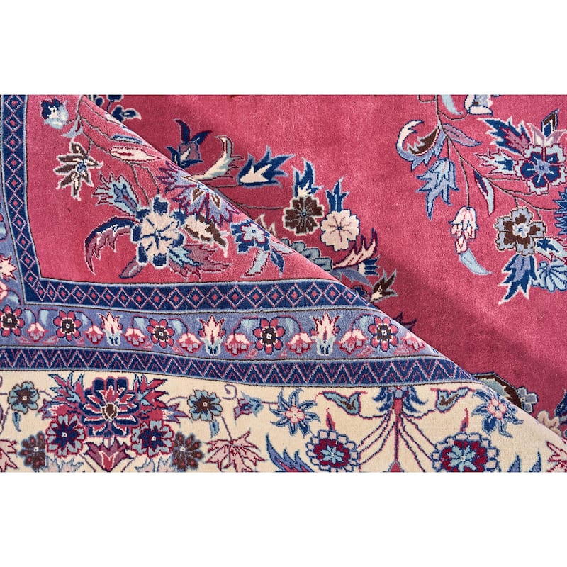 EXQUISITE RUGS ONE-OF-A-KIND Super Fine Antique Weave Hand Knotted PINK Rug - 8'3"x10'2"