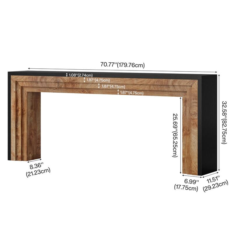 70.9 Inch Long Console Table For Entryway
