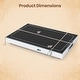preview thumbnail 4 of 7, 1/2/3/4 PCS Electric Warming Tray w/Tempered Glass Top for Buffets