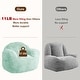 preview thumbnail 6 of 6, 39/51" High-Density Foam Bean Bag Sofa Chair with Armrests
