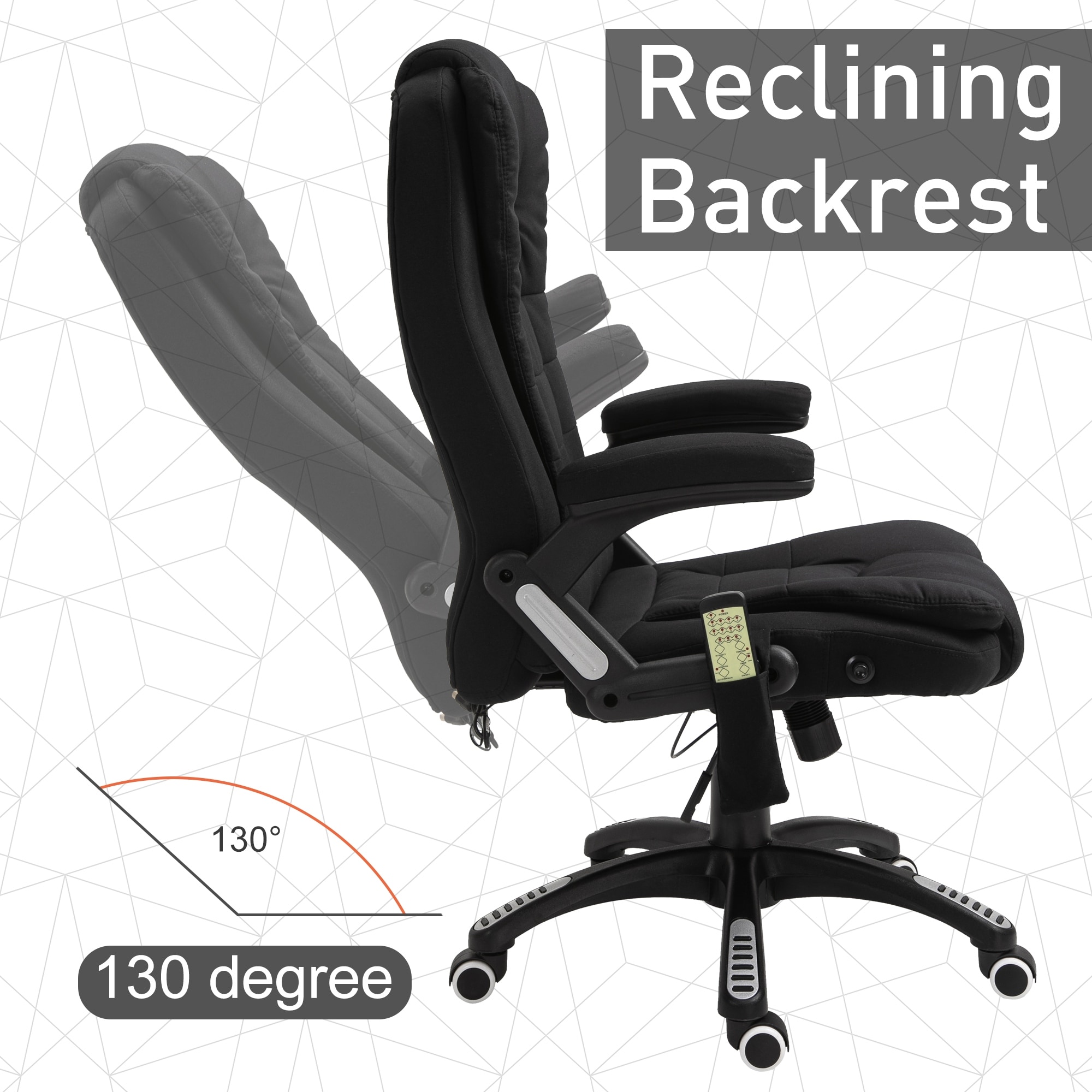 Copper grove lecheria dark grey adjustable massaging office chair shop