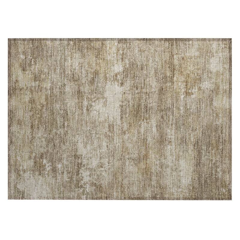 Machine Washable Indoor/ Outdoor Casual Ombre Chantille Rug