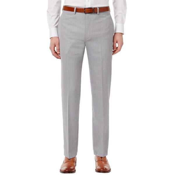 Shop Calvin Klein Mens Slim Fit Sharkskin Dress Pants 40 X 30