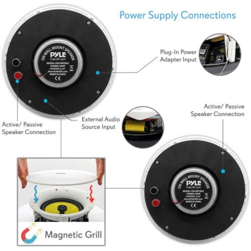 Shop Home In Wall In Ceiling Speakers With Built In Bluetooth