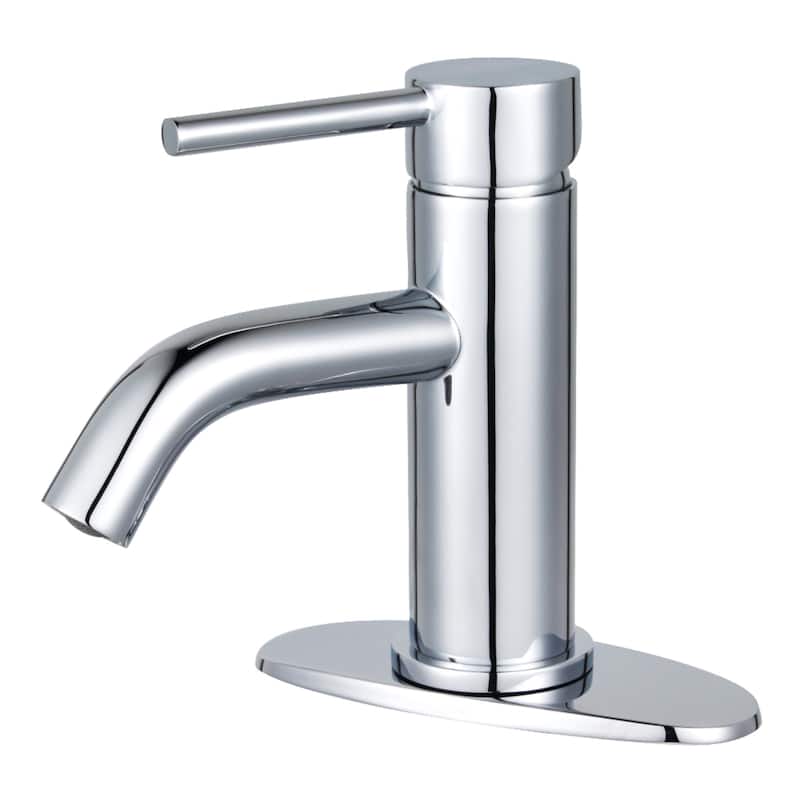 Kingston Brass Concord Single-Handle 1-Hole Deck Mount Bathroom Faucet with Push Pop-Up