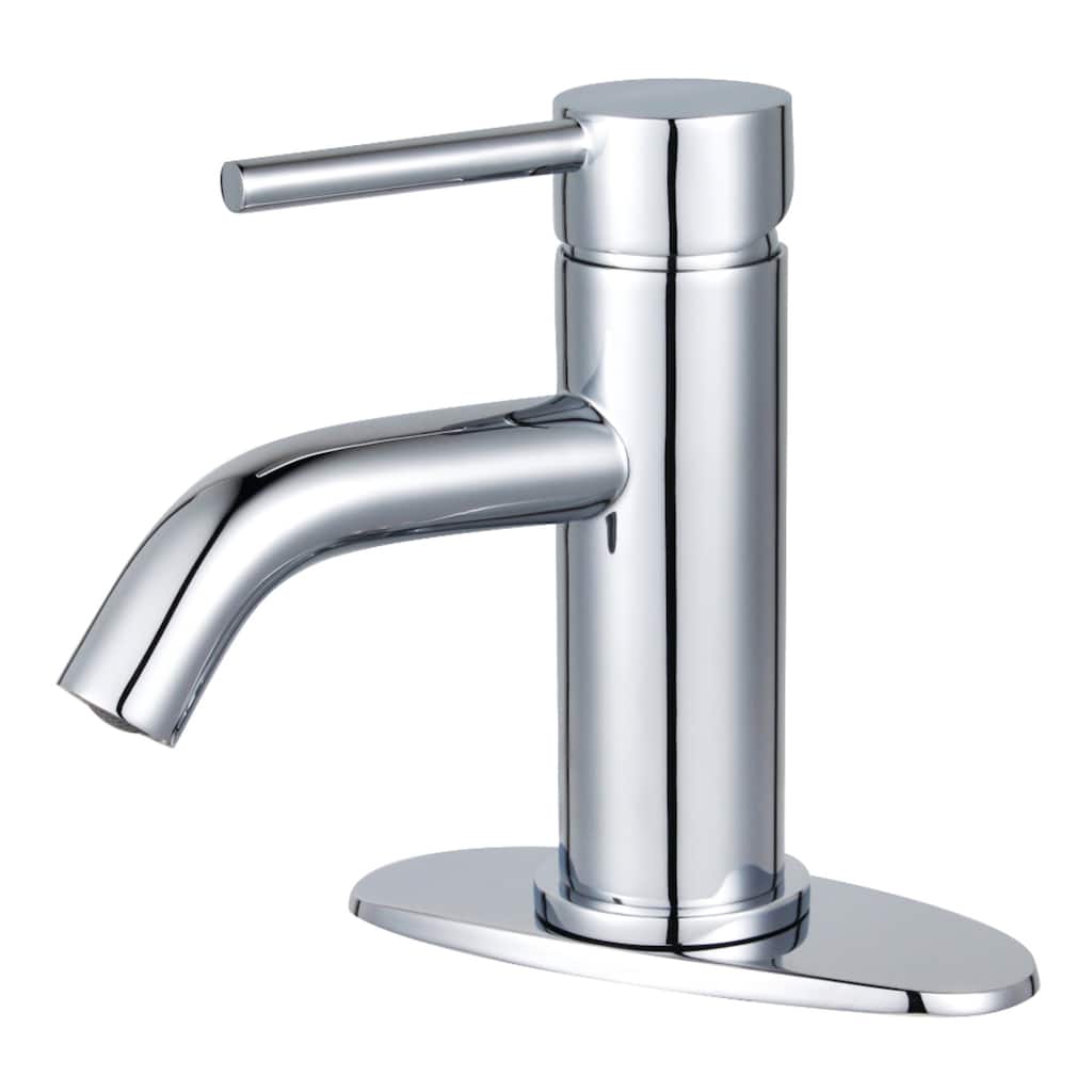 Kingston Brass Concord Single-Handle 1-Hole Deck Mount Bathroom Faucet with Push Pop-Up