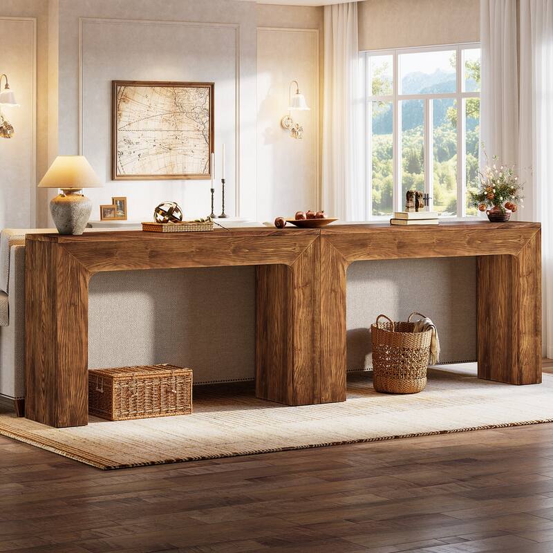 43.3" Solid Wood Console Table
