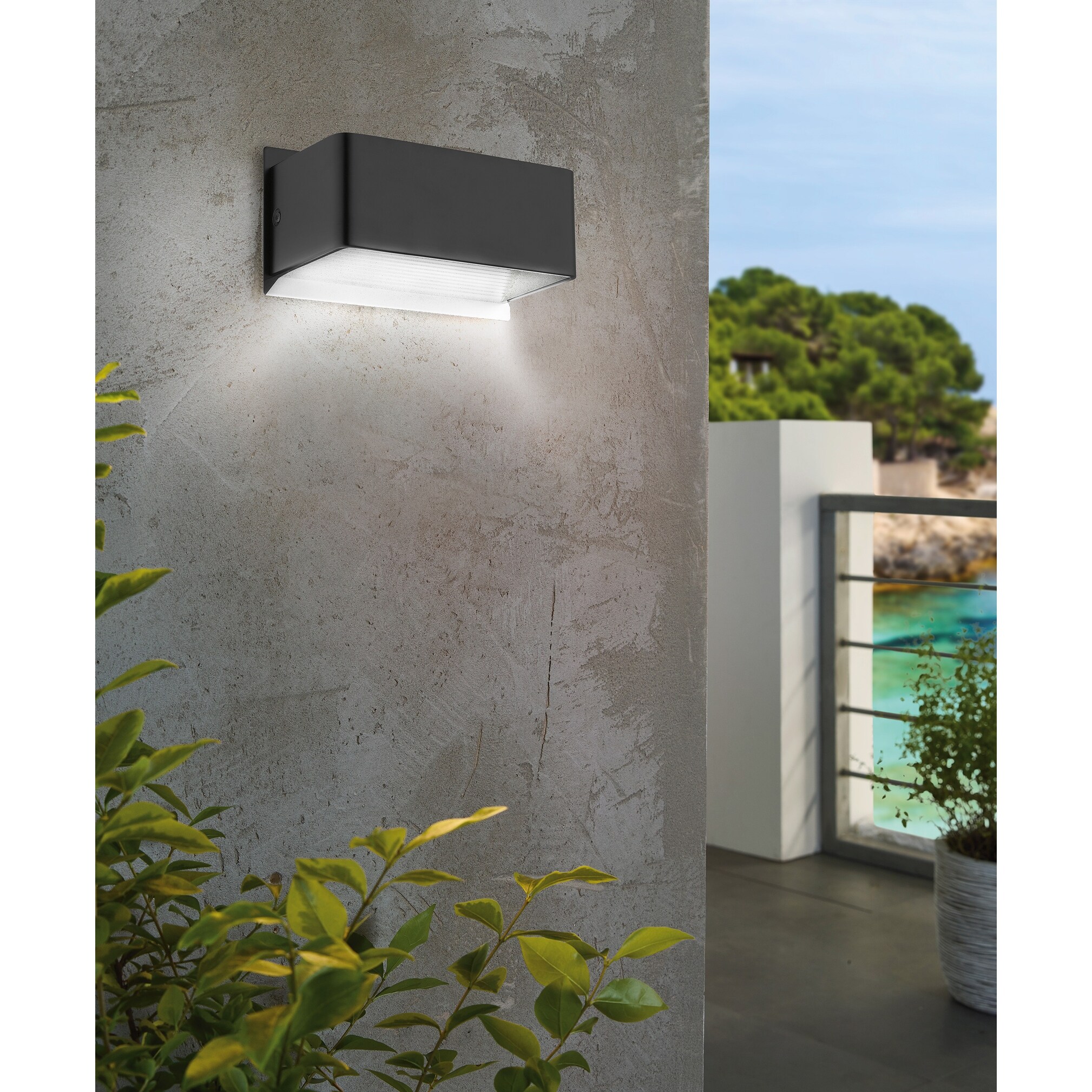 black 5 inch eglo 202633a sania 3 wall fixture porch patio lights techietainment close to ceiling lights