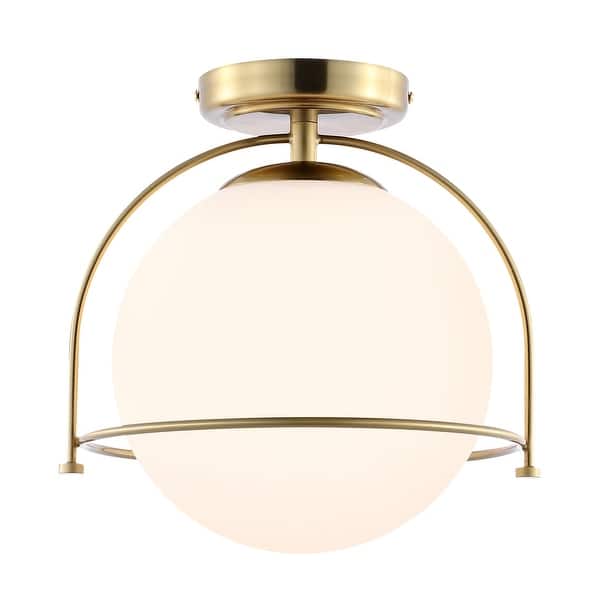 slide 2 of 10, SAFAVIEH Lighting Valise Flush Mount - 13" W x 11" D x 11" H