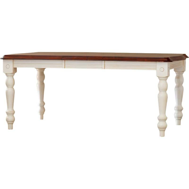 Extendable Dining Table 72" Rectangular Seats 8 Art Deco Style Table - 72