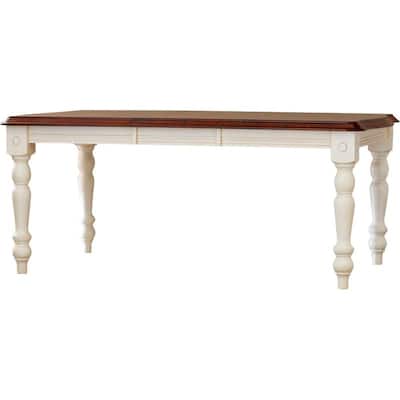 Extendable Dining Table 72" Rectangular Seats 8 Art Deco Style Table - 72