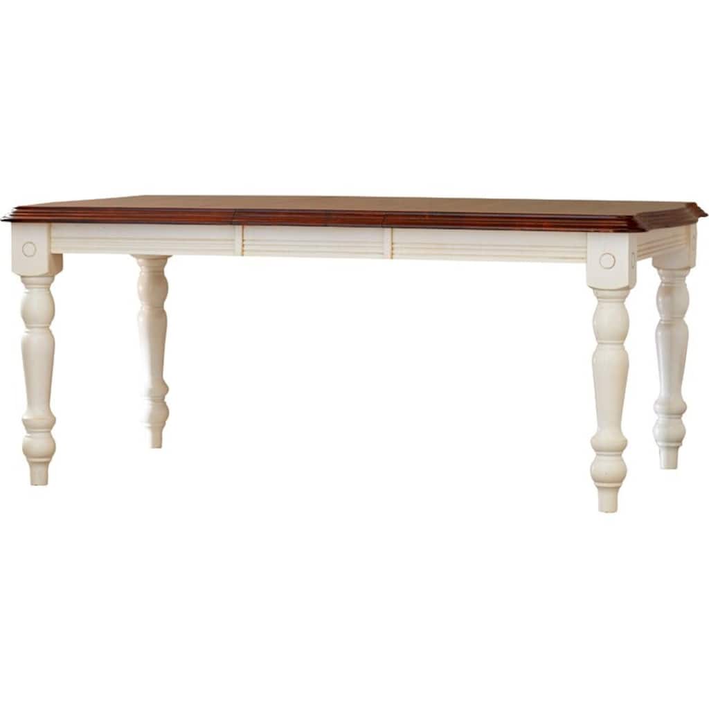Extendable Dining Table 72" Rectangular Seats 8 Art Deco Style Table - 72