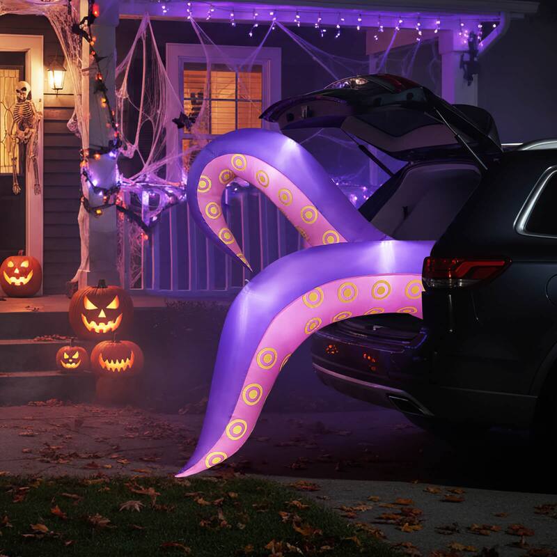 Costway 6.5 Ft Inflatable Tentacles Blow up Octopus Legs Window - as pic shows - See Details