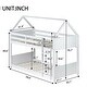 preview thumbnail 36 of 40, House-Style Twin Bunk Bed with Roof & Ladder