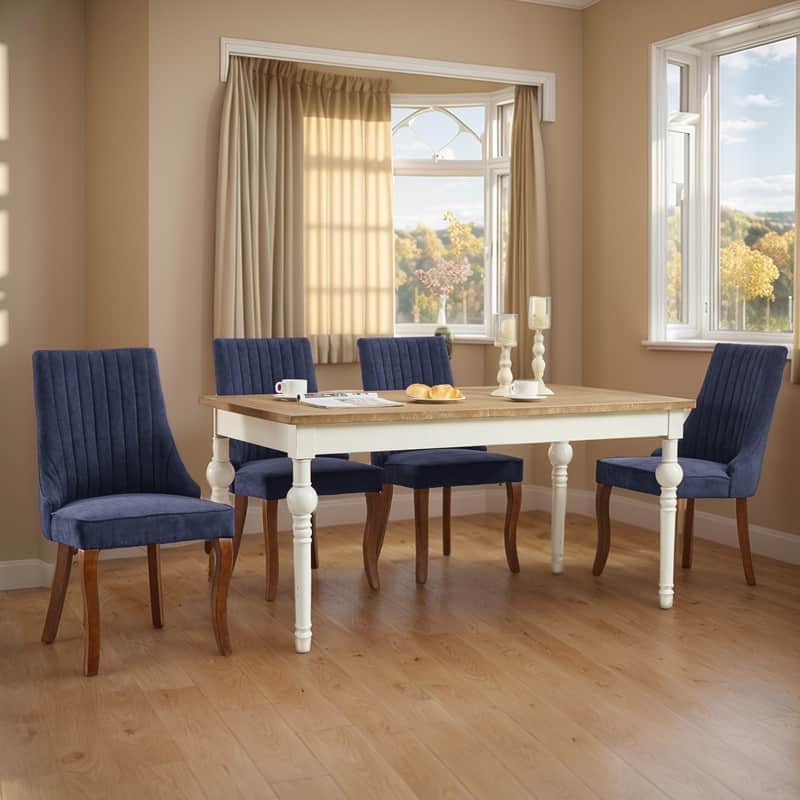 Comfy Fabric Upholstered Dining Chair (Set of 6)