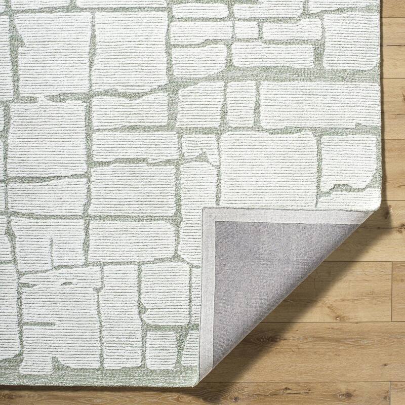 Scott Casual Abstract Wool Area Rug