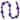 6' Purple Shatterproof Ball 3-Finish Christmas Garland