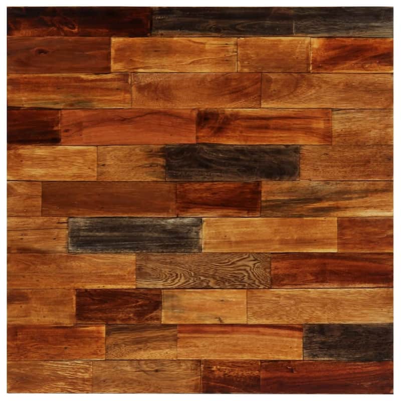 vidaXL Bar Table Solid Reclaimed Wood 27.6"x27.6"x41.7"