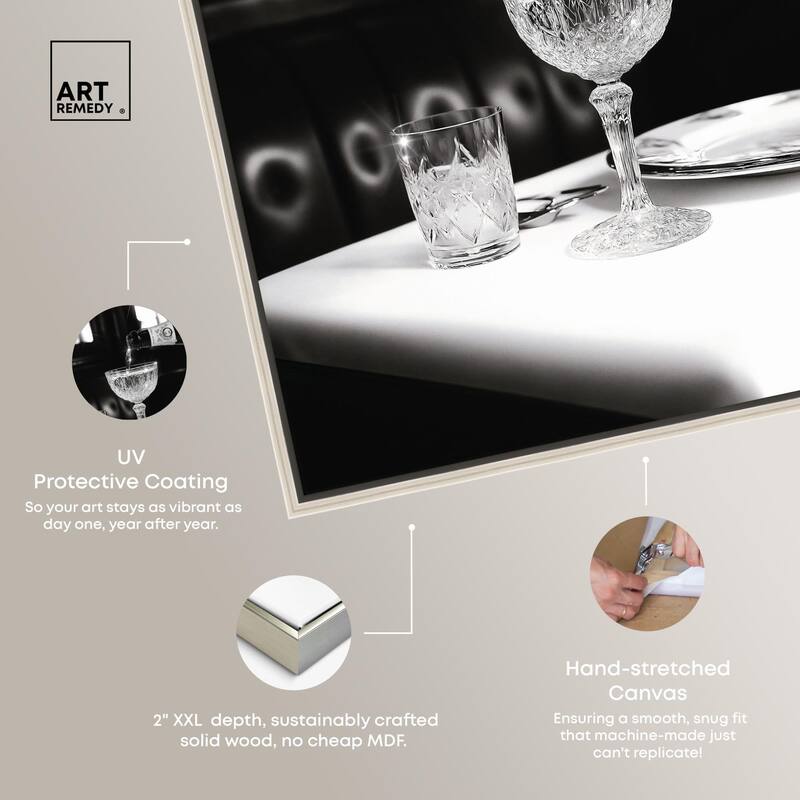 Sparkling in Monochrome II Canvas by Art Remedy