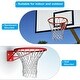 preview thumbnail 6 of 5, 18" Basketball Rim Wall Door Mounted Standard Goal (Hollow Steel) - Orange