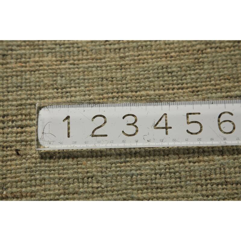 Gabbeh Oriental Rug Handmade Tribal Green Wool Carpet - 5'0" x 6'8"